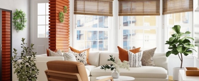 A Bright and Airy Living Room with a Brown, White, and Green Theme, Following Some but Not All Vastu Tips for Homes